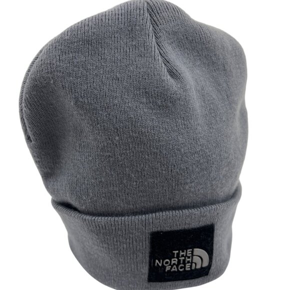 The North Face Grey Knit Beanie Hat Unisex Winter Accessory Warm & Stylish 19k - Picture 1 of 7